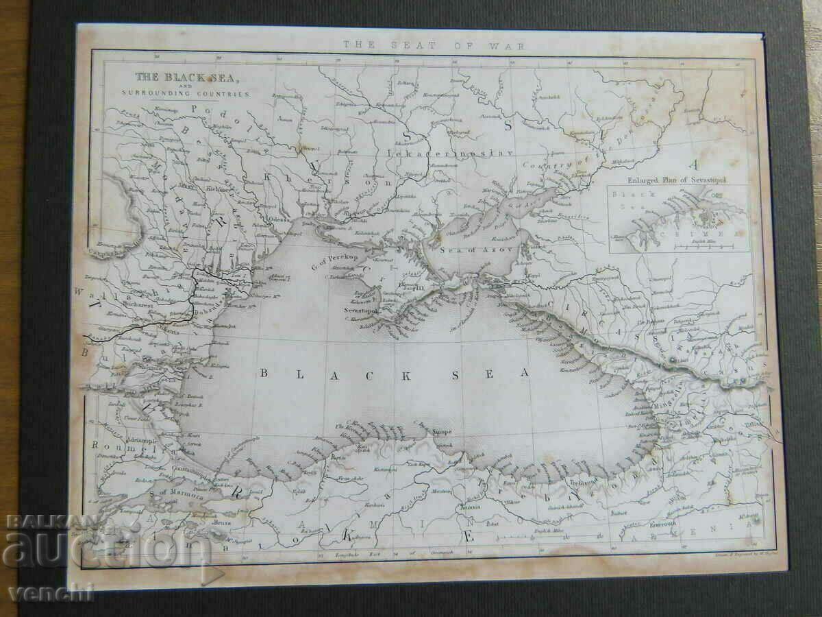 HARTA - MAREA NEGRA, BULGARIA -1826 - COPIE