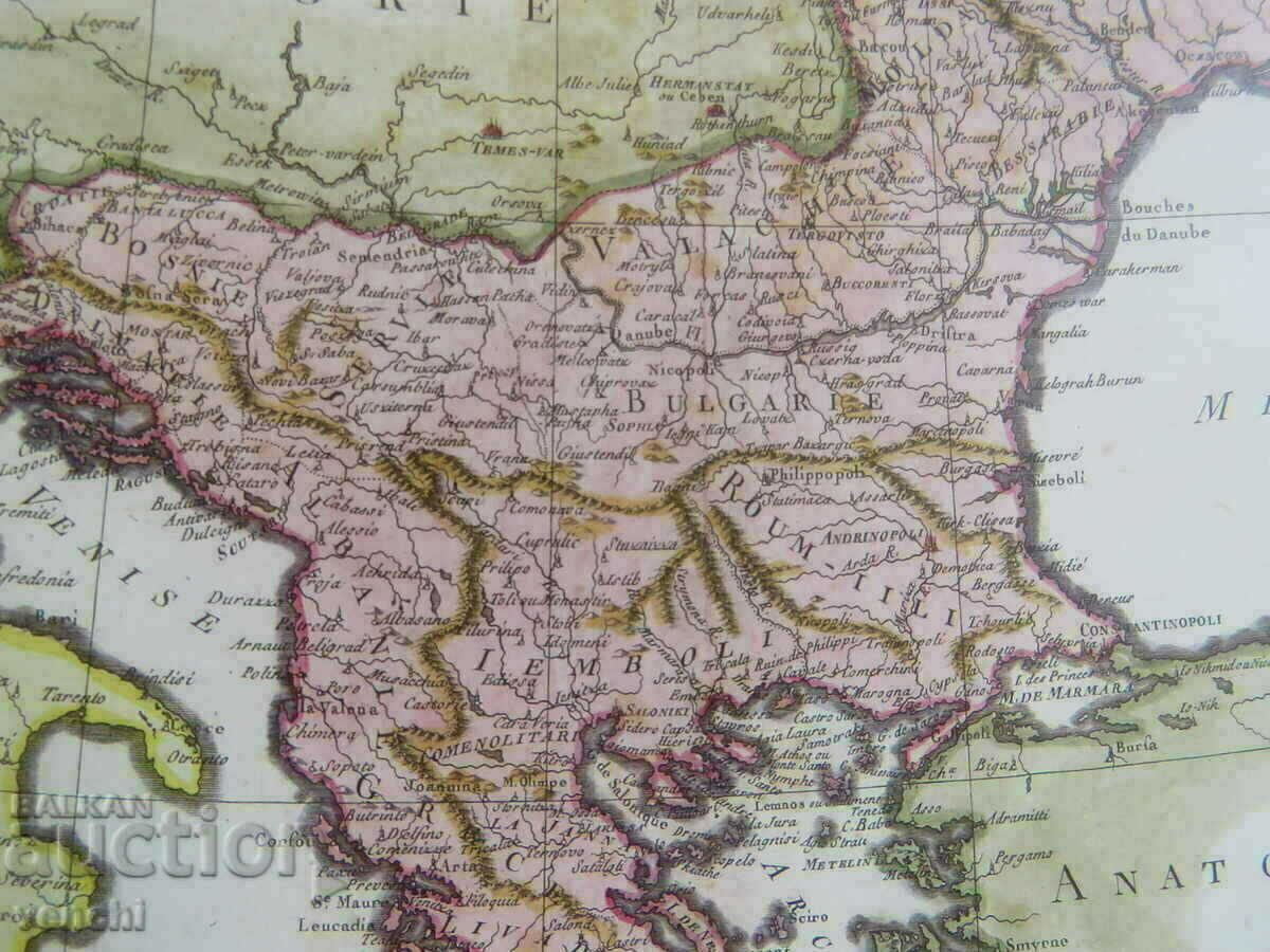 MAP - TURKEY IN EUROPE -1788 - COPY with price 4.99 BGN | € 2.55