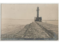 Bulgaria, Burgas - The lighthouse, traveled, 1927.