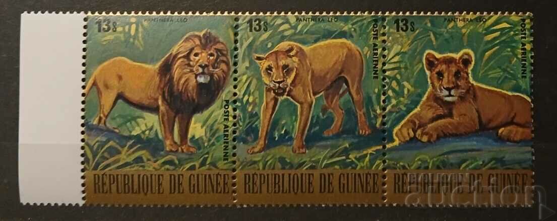 Guinea 1977 Fauna/Animals/Lion Gold MNH