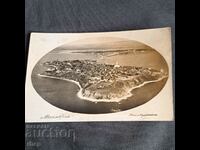 Carte poștală cu fotografie aeriană Nessebar 1937 Mesemvria