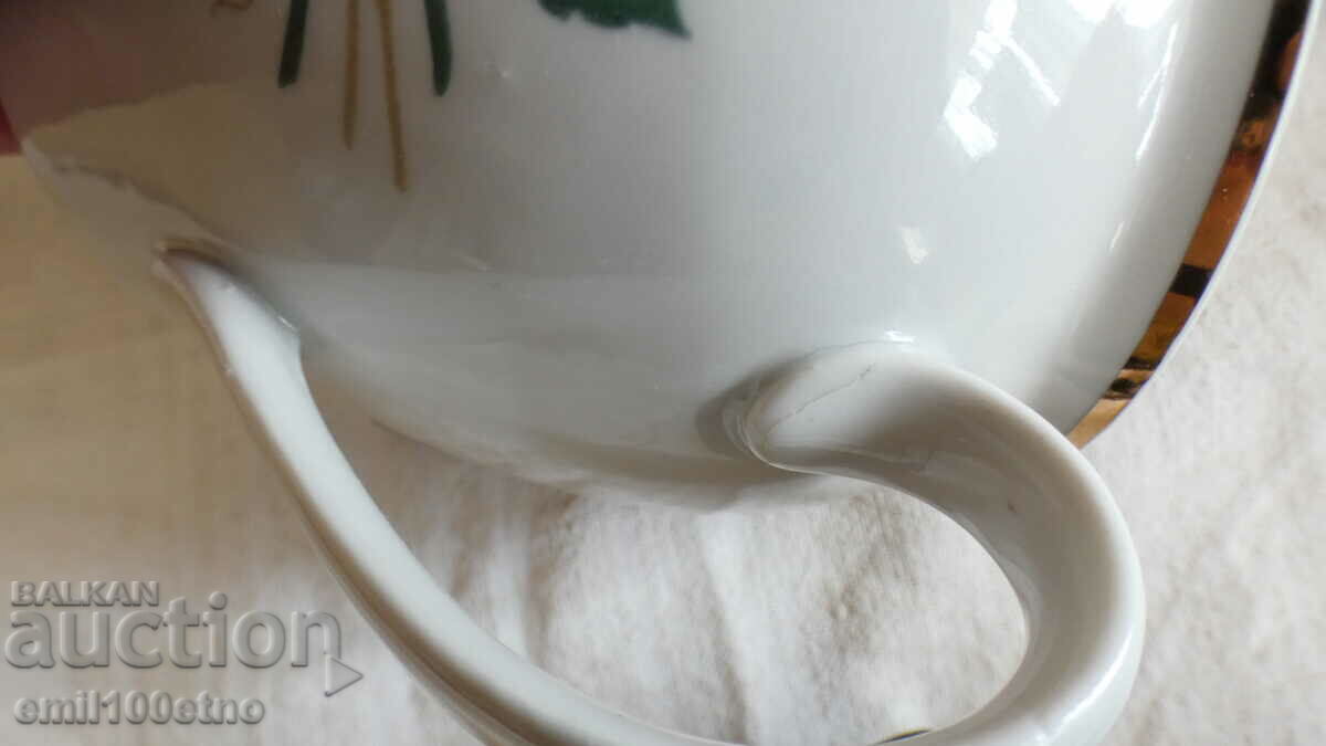 Set of sugar bowl and teapot, old USSR porcelain - 7 Set of sugar bowl and teapot, old USSR porcelain - 7