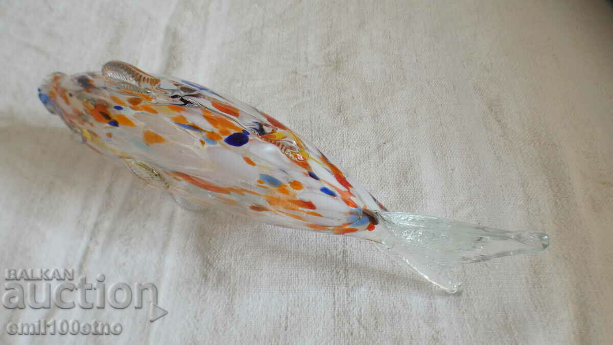 Delivery of Figure Fish - handmade multi-colored Murano glass