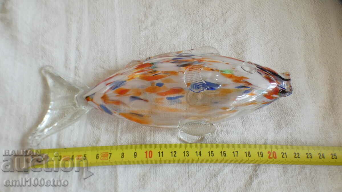 Figure Fish - handmade multi-colored Murano glass - 6