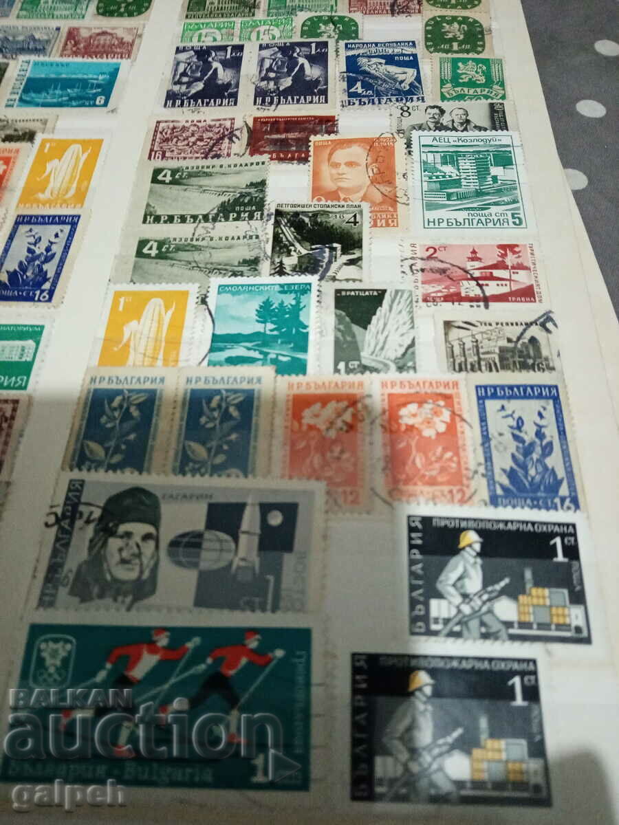 POSTAL STAMPS - NR BULGARIA - 75 PCS. - 6 POSTAL STAMPS - NR BULGARIA - 75 PCS. - 6