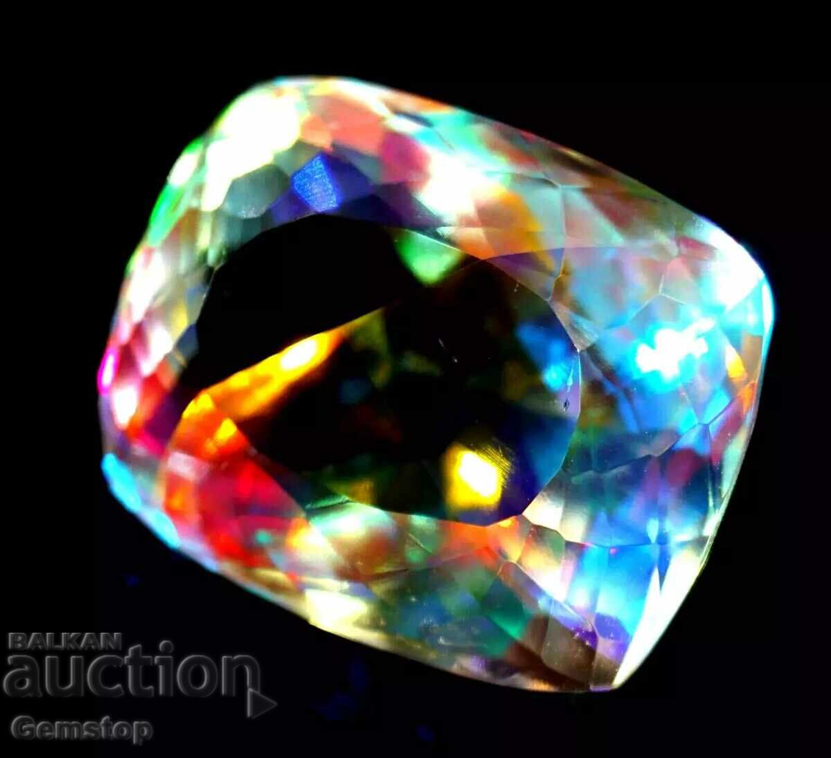 BZC! 65.60ct Natural Mystic Topaz Cert.OMGTL from 1st!