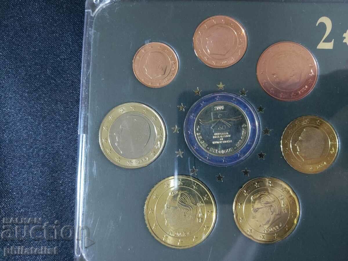 Belgium 2002-2008 - Euro Set - 1 Cent to 2 Euro UNC Series with price 25.00 BGN | € 12.78