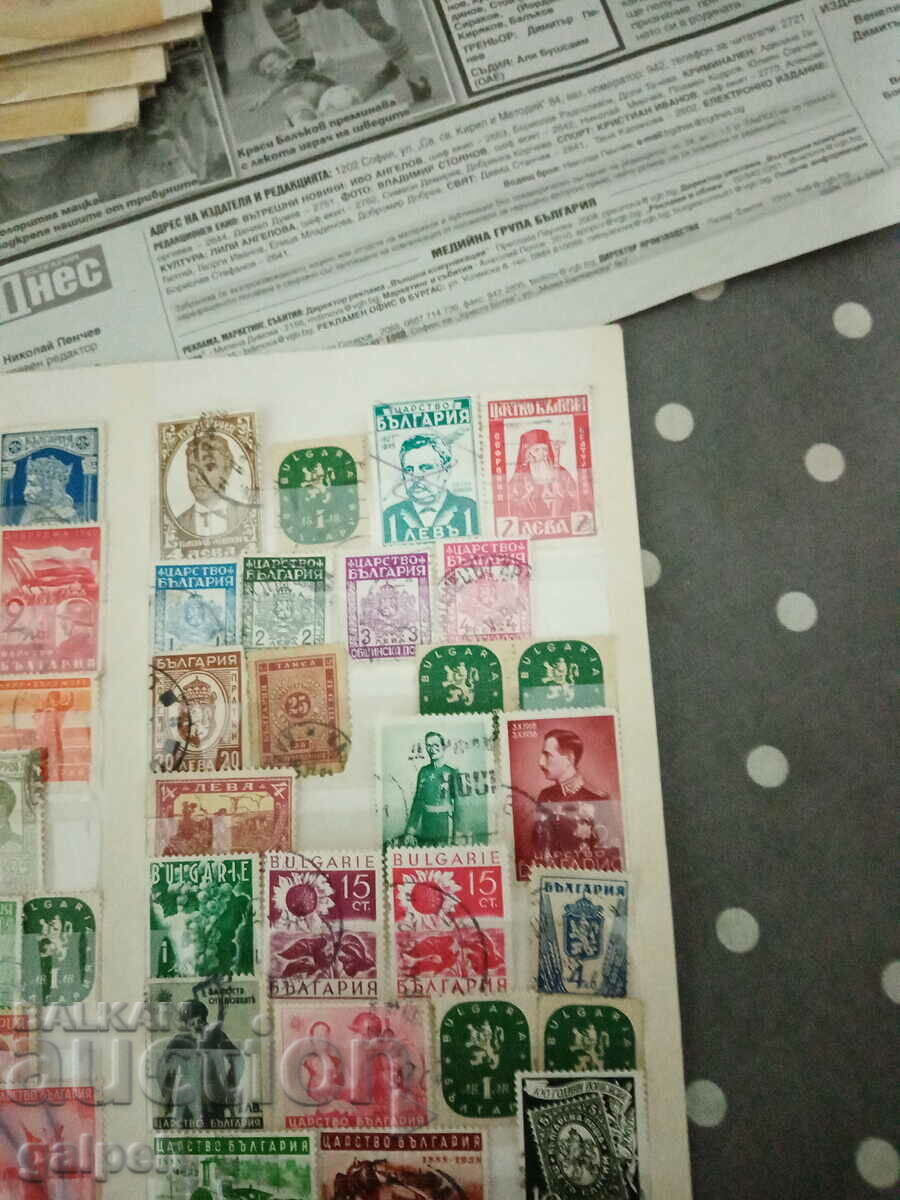 POSTAGE STAMPS - KINGDOM OF BULGARIA - 85 PCS. - 5 POSTAGE STAMPS - KINGDOM OF BULGARIA - 85 PCS. - 5