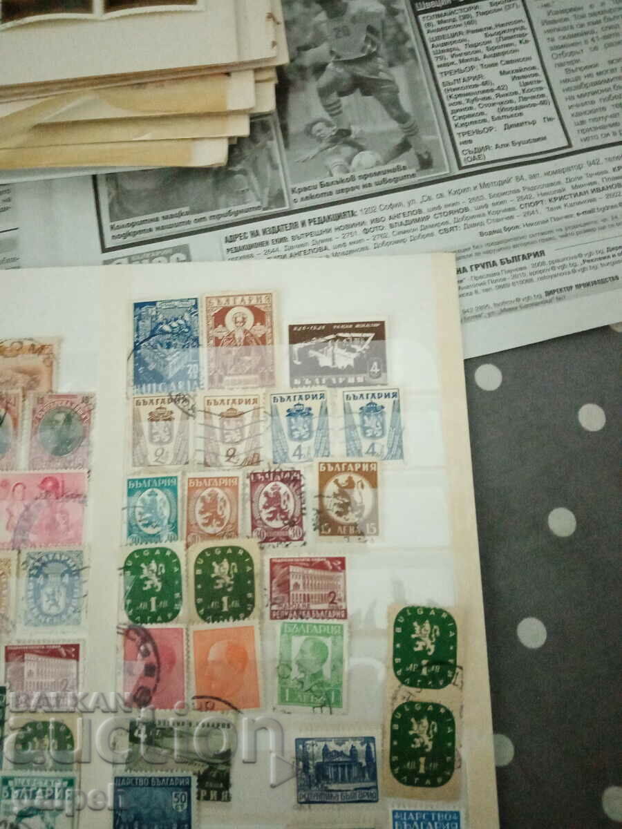 POSTAGE STAMPS - KINGDOM OF BULGARIA - 85 PCS. - 5 POSTAGE STAMPS - KINGDOM OF BULGARIA - 85 PCS. - 5