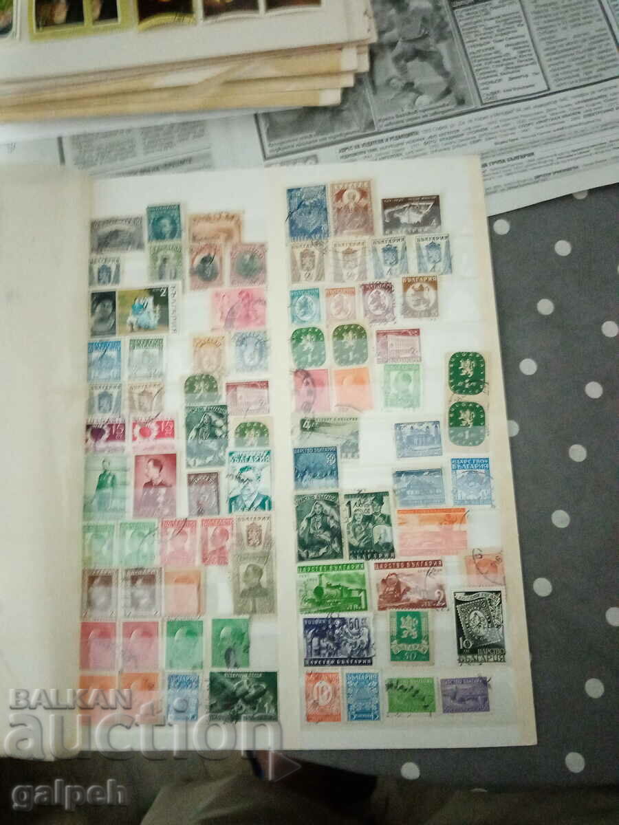 POSTAGE STAMPS - KINGDOM OF BULGARIA - 85 PCS. - 7 POSTAGE STAMPS - KINGDOM OF BULGARIA - 85 PCS. - 7