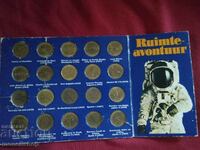 Shell collection 30 pcs. Tokens on the theme of space and aviation.