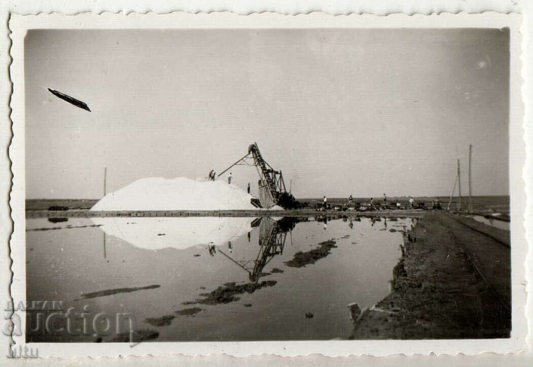 Bulgaria, Burgas, 1935, Saltworks - πρωτότυπη φωτογραφία