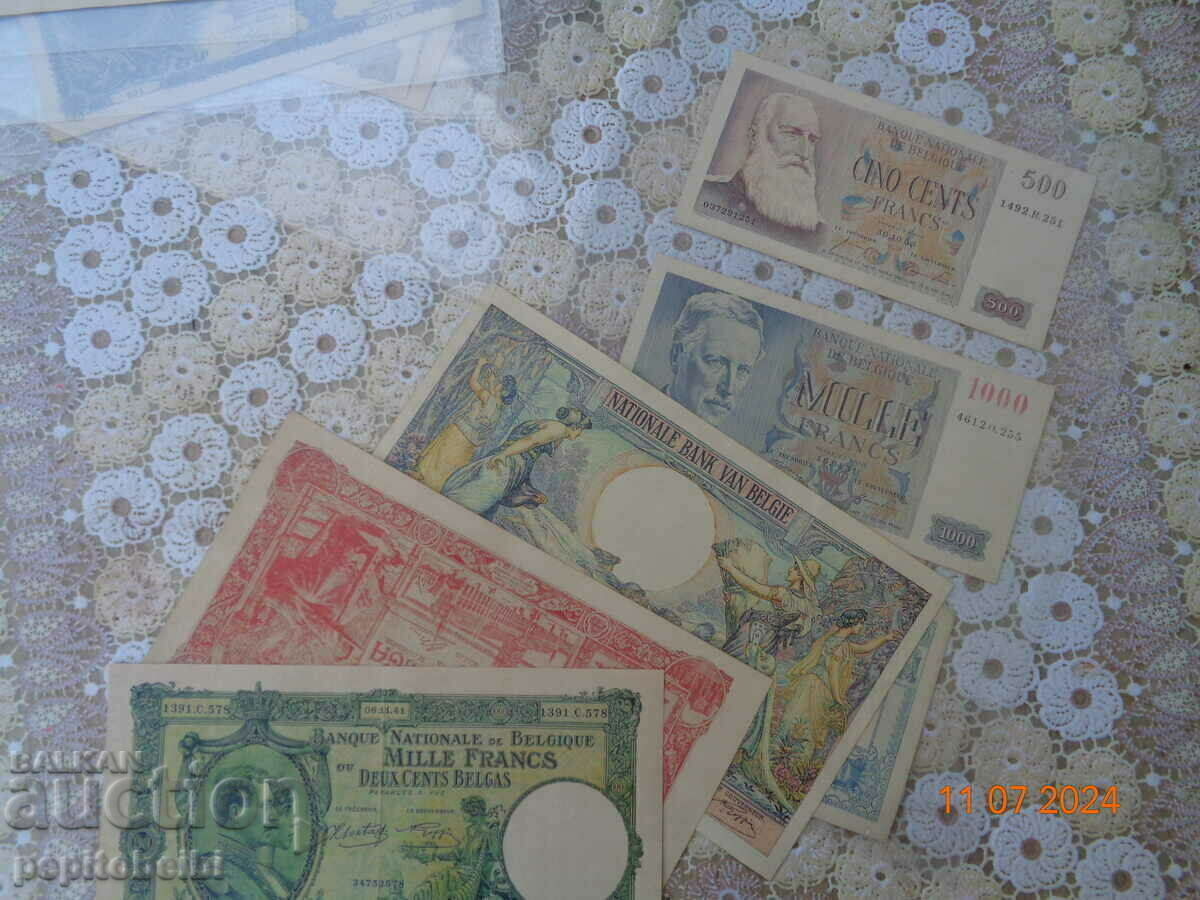 Delivery of Belgium quite rare 1944 1000 fr. .- banknote Copy