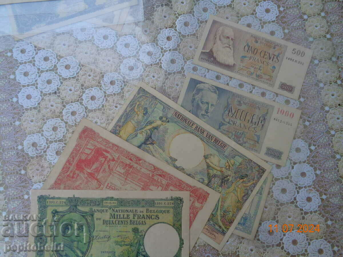 Livrarea Belgia destul de rară 1941 1000 fr. .- Copie bancnotă