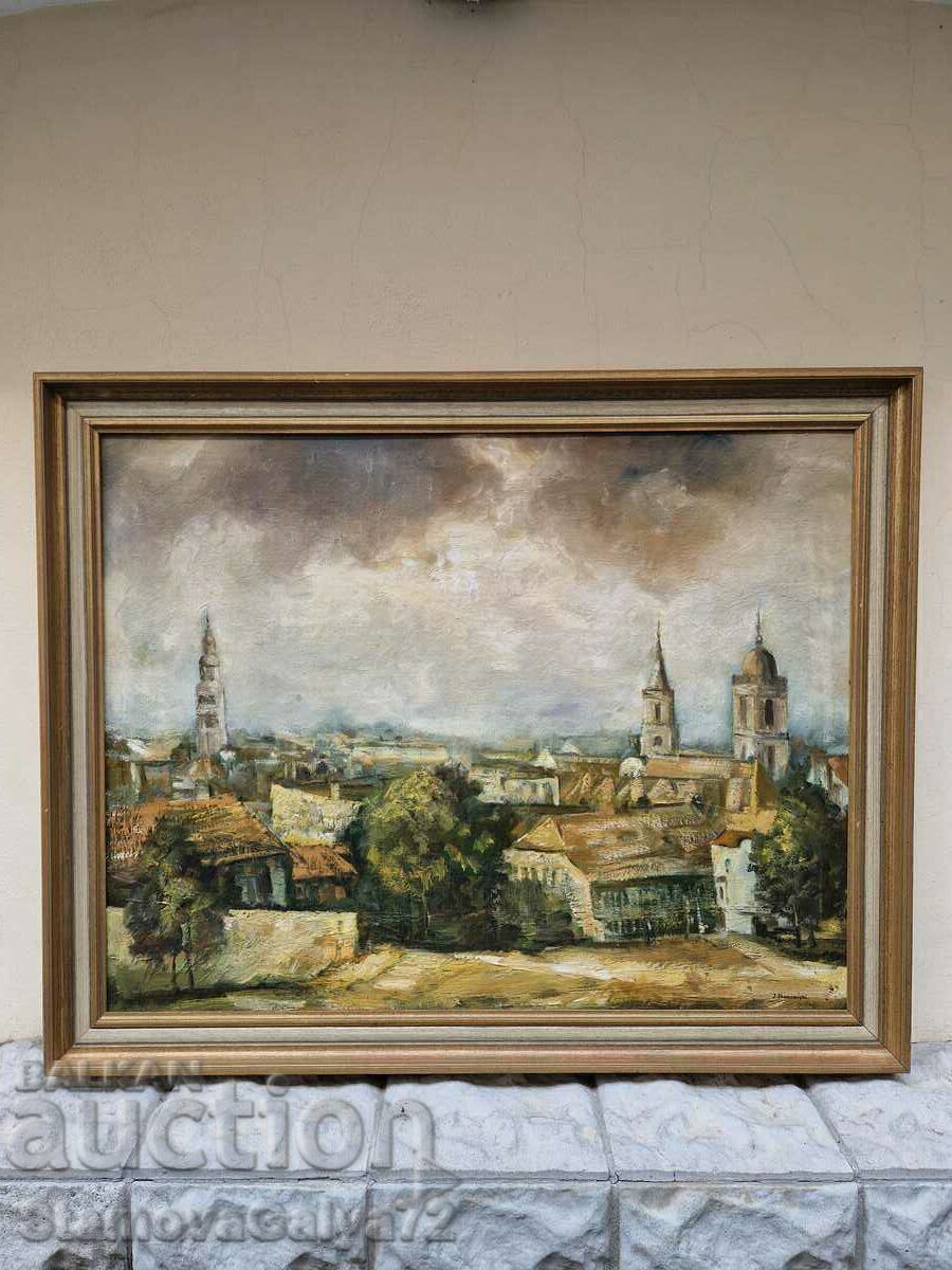 Old antique oil on canvas painting Old antique oil on canvas painting