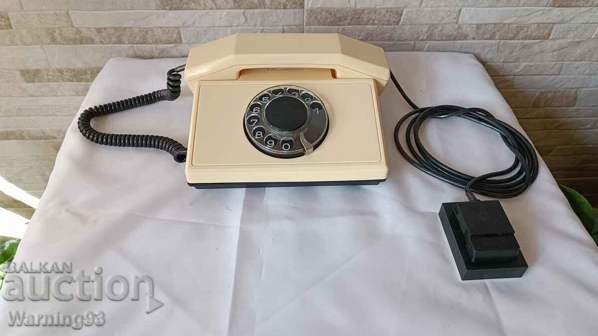 Old Bulgarian telephone with handset - RESPROM - 1990