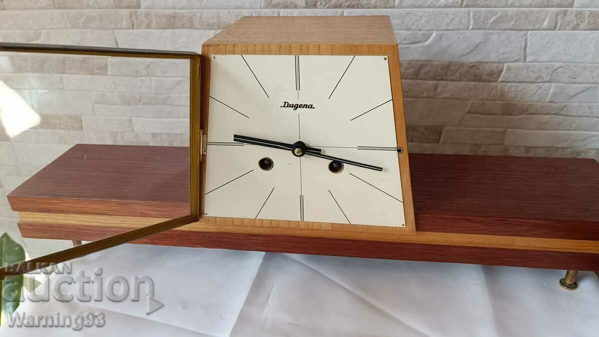 Стар каминен часовник - Dugena - Germany - Антика - 1970" - 5