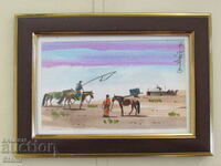 +Серия малки традиционни картини живопис в рамка- Монголия-6