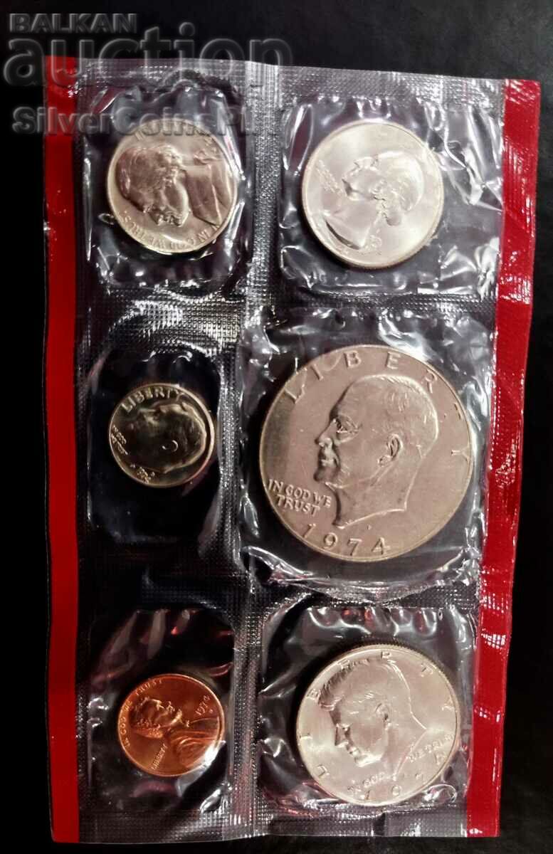 Сет Разменни Монети 1974 D Денвър САЩ
