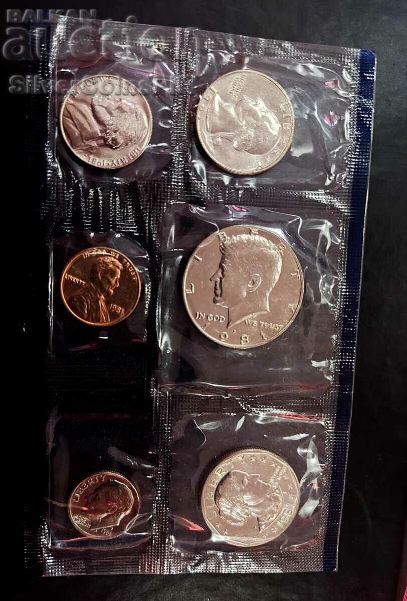 Set de monede de schimb 1981 P Philadelphia SUA