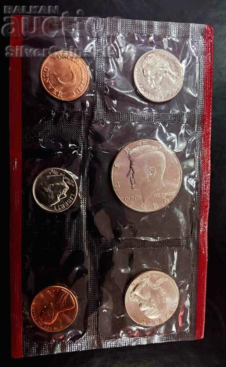 Set de monede de schimb 1984 D Denver SUA