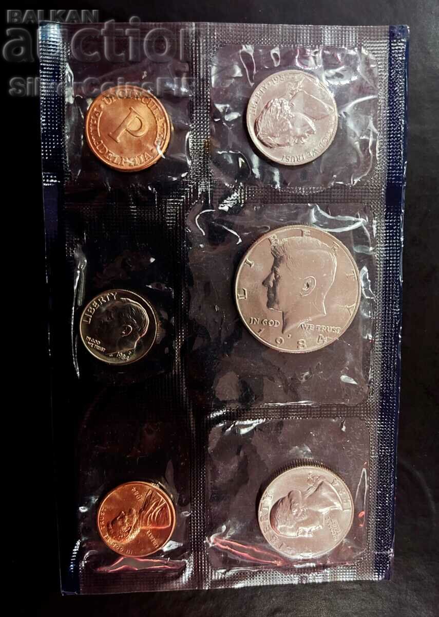Set de monede de schimb 1984 P Philadelphia SUA