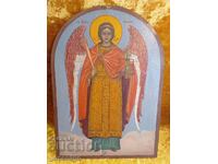 Icon big old ARCHANGEL MICHAEL. PAINTED