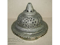 Handmade metal lid for an oriental aroma pot