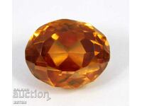 BZC! 33.25 ct. natural zircon oval from 1 cent!