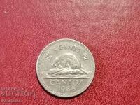1986 год 5 цента Канада