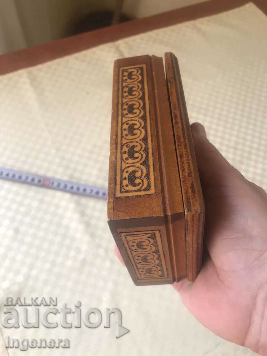 BOX WOOD PYROGRAPH DRAWING ANTIQUE FROM SOCA MOSTRA - 5 BOX WOOD PYROGRAPH DRAWING ANTIQUE FROM SOCA MOSTRA - 5