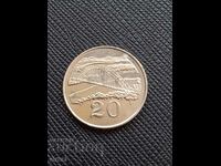 Zimbabwe 20 cents, 1983