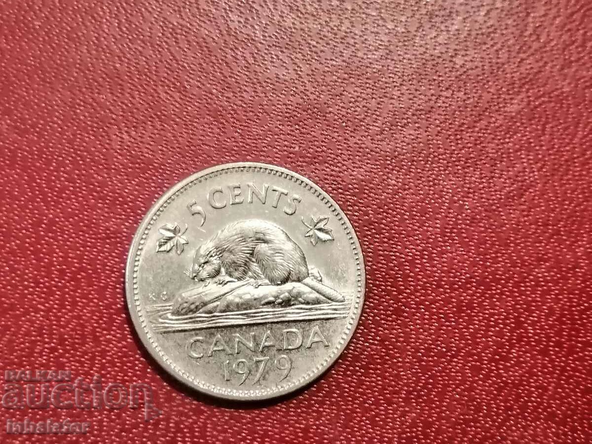 1979 год 5 цента Канада