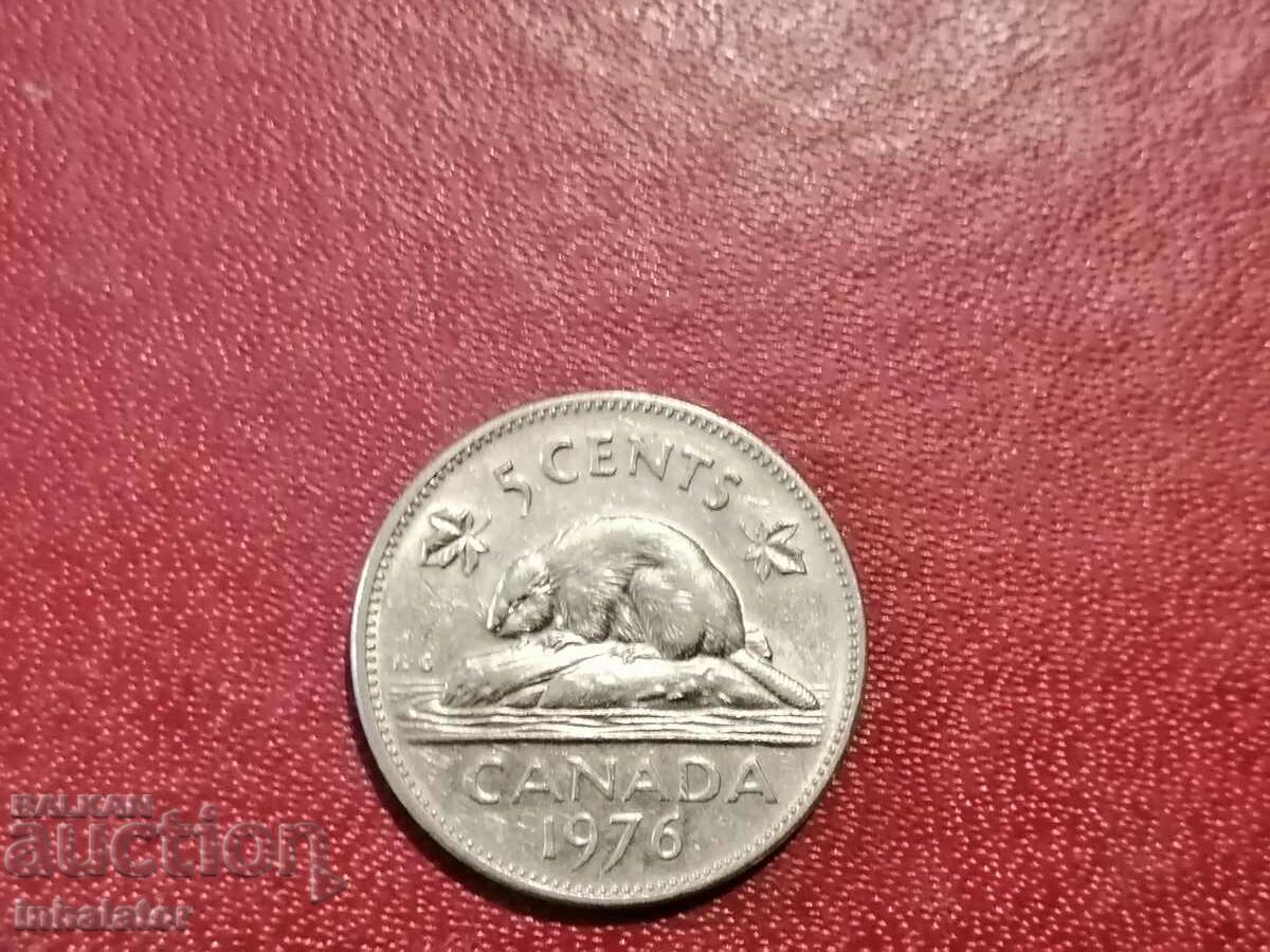 1976 5 cents Canada