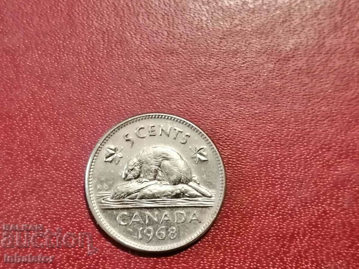 1968 5 cenți Canada