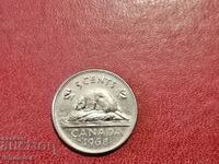1968 год 5 цента Канада