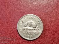 1964 год 5 цента Канада