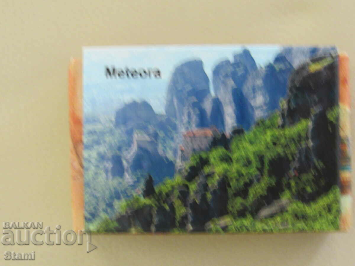 Auction Metal magnet with olive soap from Meteora, Greece-series-16 Auction Metal magnet with olive soap from Meteora, Greece-series-16