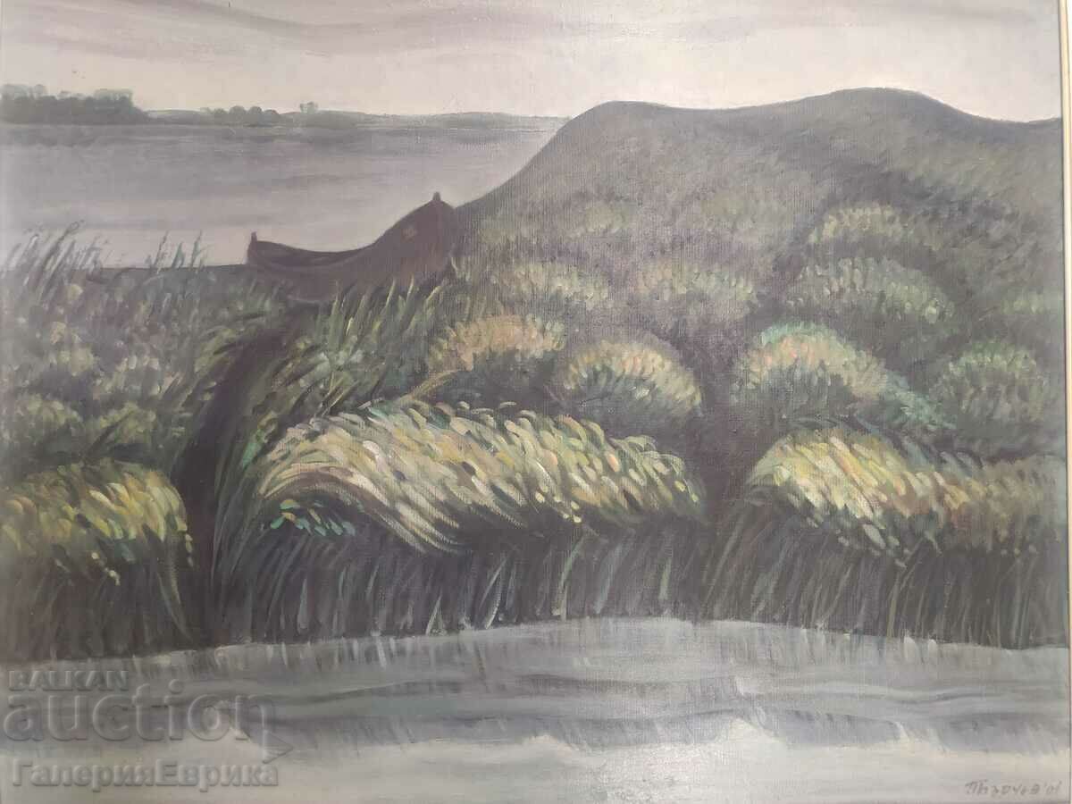 Delivery of Huge oil painting Petar Barchev 2001. Delivery of Huge oil painting Petar Barchev 2001.