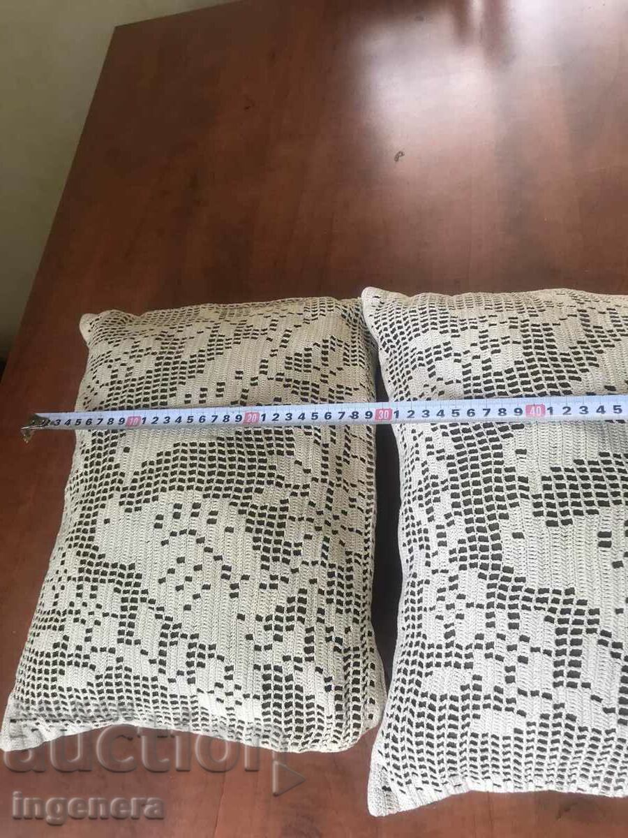 DECORATIVE PILLOWS-2 PCS. DECORATING USE - 5 DECORATIVE PILLOWS-2 PCS. DECORATING USE - 5