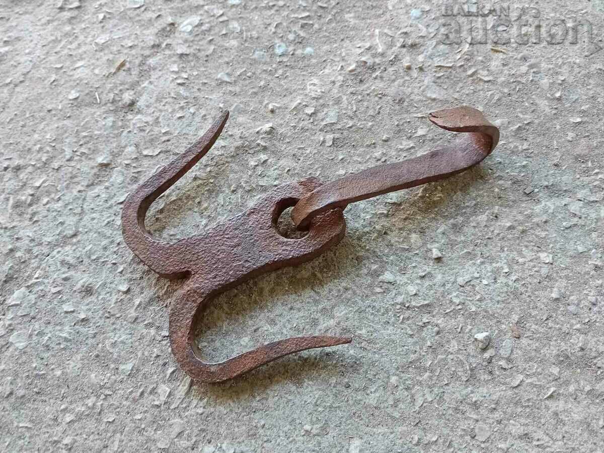 Antique Hand-Forged Hook, Hook, Anchor - 5 Antique Hand-Forged Hook, Hook, Anchor - 5