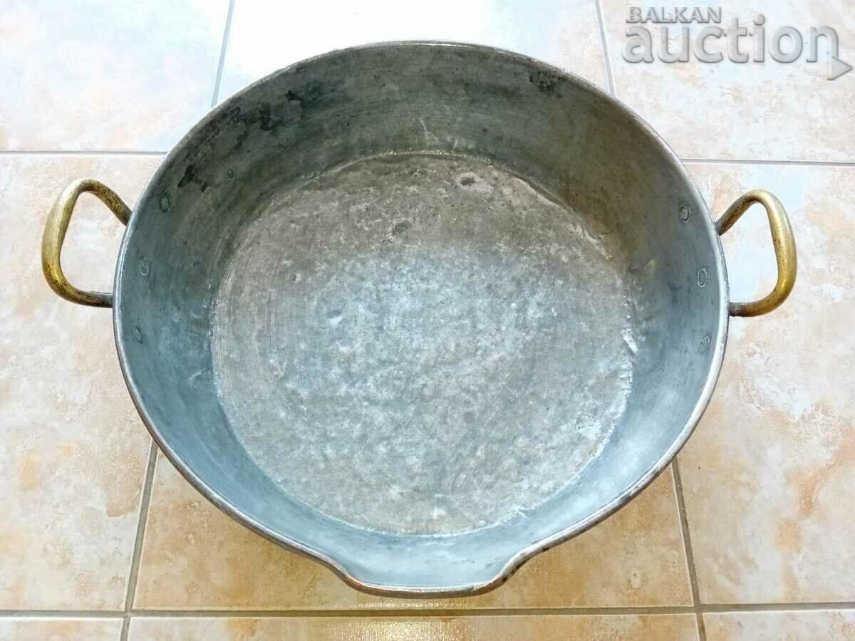 Old copper tray for lutenica majun jam LARGE copper - 7 Old copper tray for lutenica majun jam LARGE copper - 7