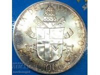 1000 Lira 1986 Vatican Silver Gold Patina