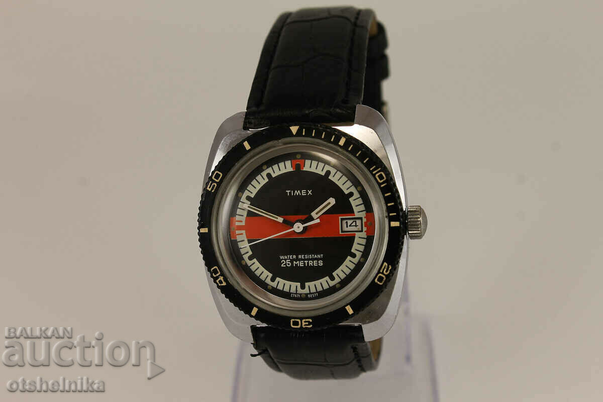 1970's Рядък Английски Дайвърски Часовник TIMEX
