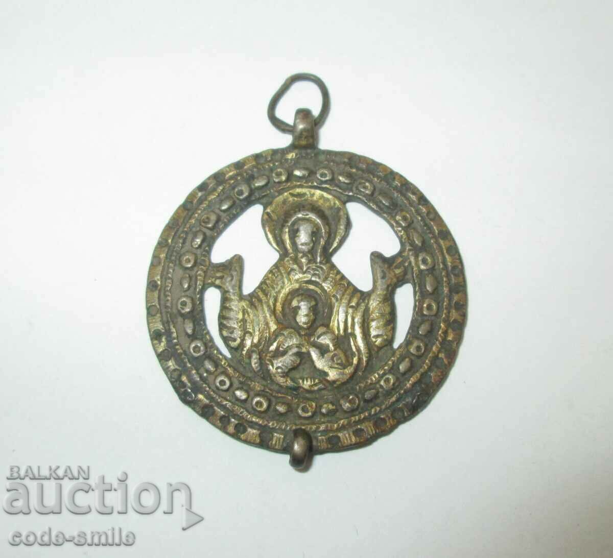 Old renaissance religious jewelry silver miraculous icon - 5 Old renaissance religious jewelry silver miraculous icon - 5