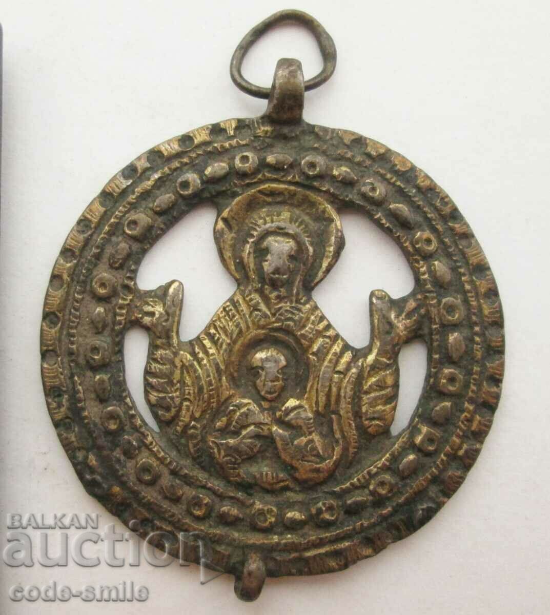 Old renaissance religious jewelry silver miraculous icon - 6 Old renaissance religious jewelry silver miraculous icon - 6