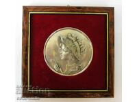 Pictură panou decor franceză veche semnată