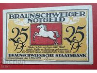 Bancnota-Germania-Braunschweig-Blankenburg-25 Pfennig 1921