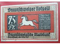 Bancnota-Germania-Braunschweig-Bad Harzburg-75 Pfennig 1921