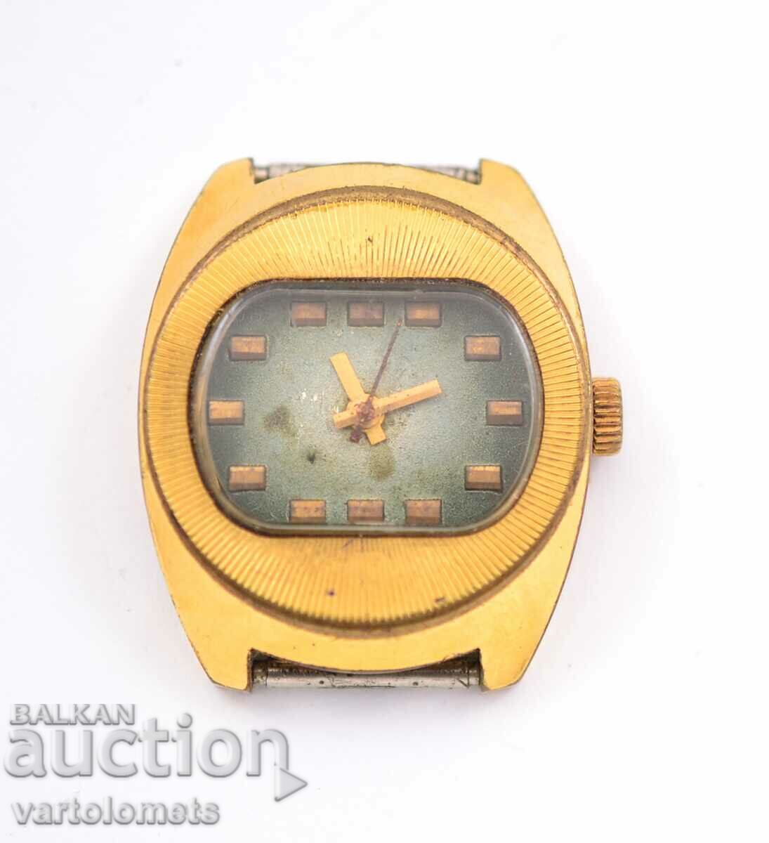 USSR Russian watch with gold plating - works